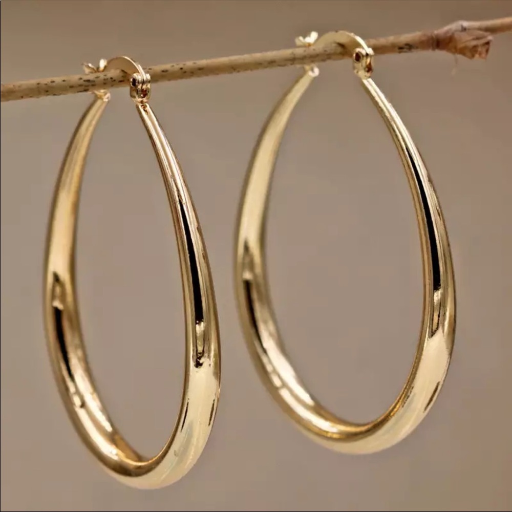 Brand new bohemian style gold plated earrings - Picture 2 of 5
